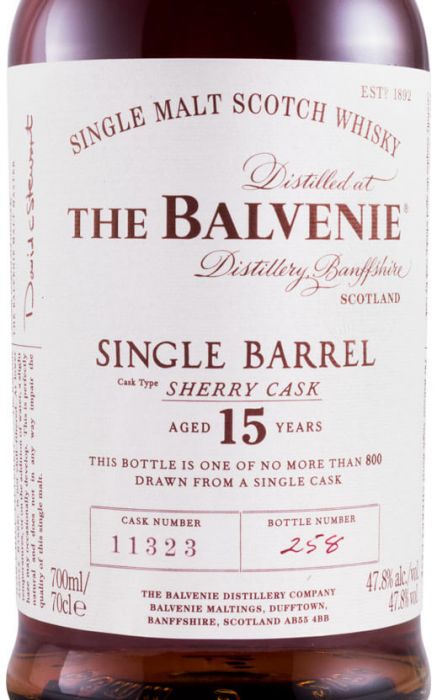 Balvenie Single Barrel 15 anos