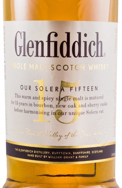 Glenfiddich Our Solera Fifteen 15 anos