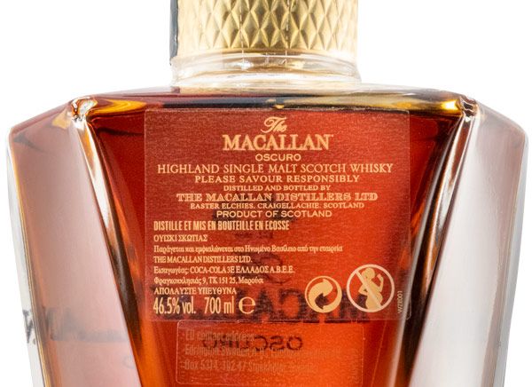 The Macallan Oscuro シングルモルトウイスキー 楽天市場】ザ・マッカラン オスクーロ 700ml 46.5度 「1824