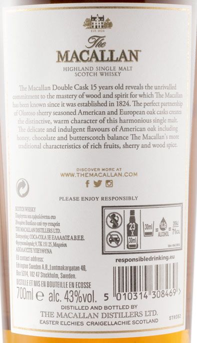 Macallan Double Cask 15 anos