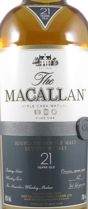 Macallan 21 anos Triple Cask Matured Fine Oak