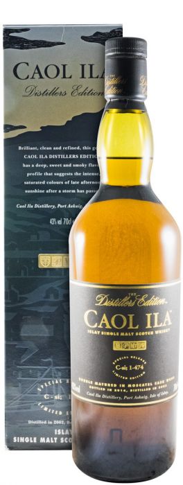 2002 Caol Ila Distillers Edition Moscatel Cask Finish (engarrafado em 2014)