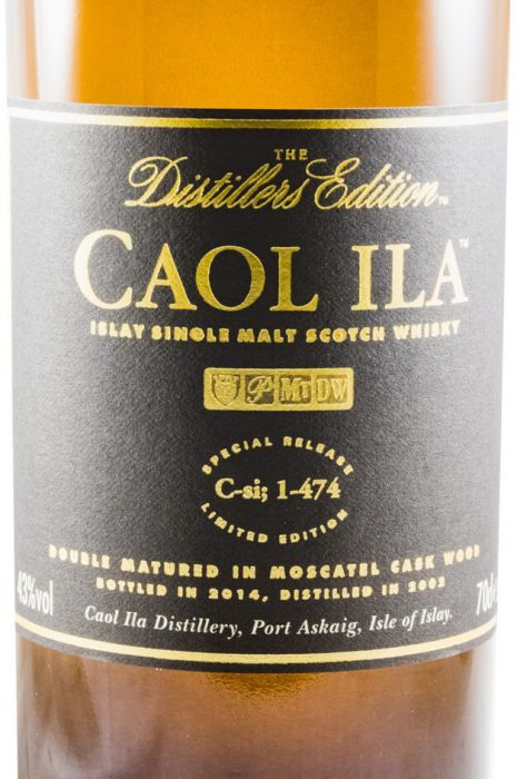 2002 Caol Ila Distillers Edition Moscatel Cask Finish (bottled 2014)