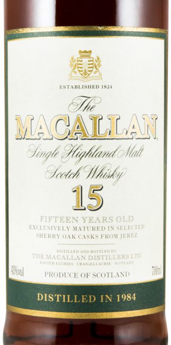 1984 Macallan 15 anos