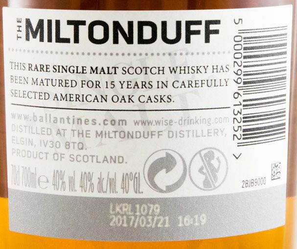 Ballantine's Miltonduff 15 years