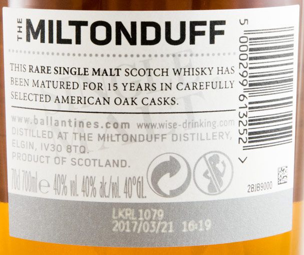 Ballantine's Miltonduff 15 anos