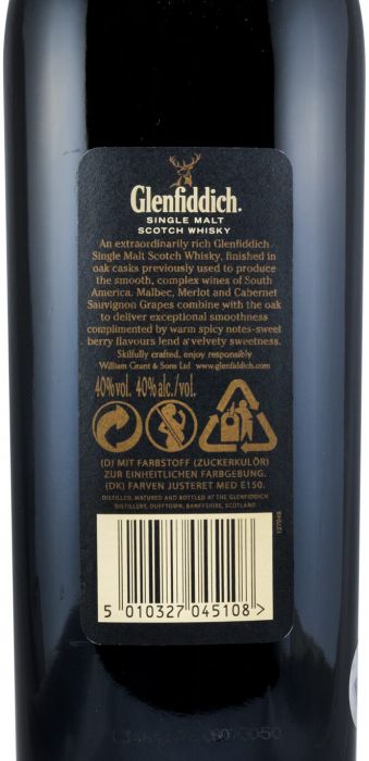 Glenfiddich 19 anos Age of Discovery Red Wine Cask