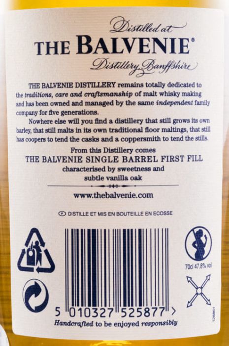 Balvenie Single Barrel First Fill 12 years