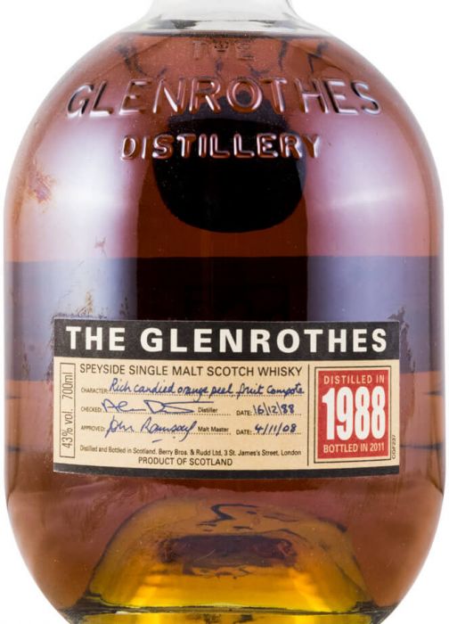 1988 Glenrothes (engarrafado em 2011)