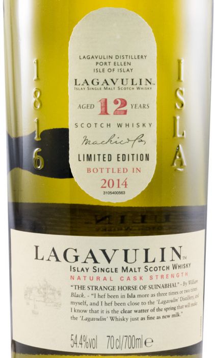 2014 Lagavulin Cask Strength 12 anos