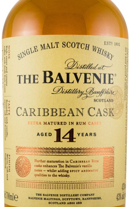 Balvenie Caribbean Cask 14 anos