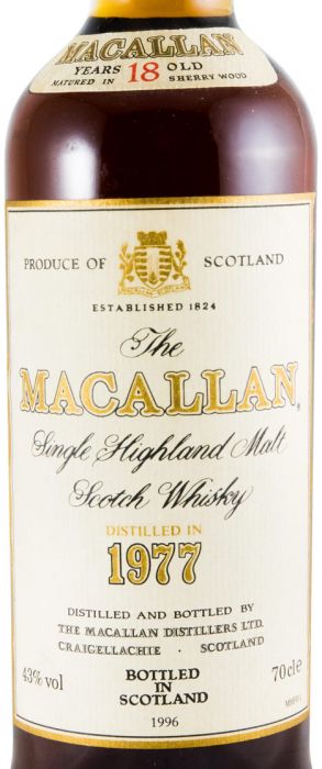 マッカラン（1996年で瓶に詰め） 1977年