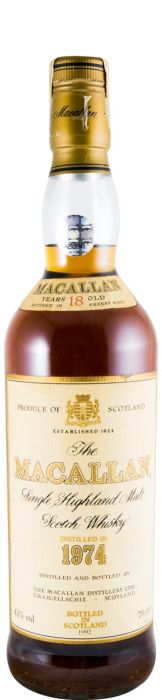 1974 Macallan 18 years Sherry Cask (bottled in 1992)