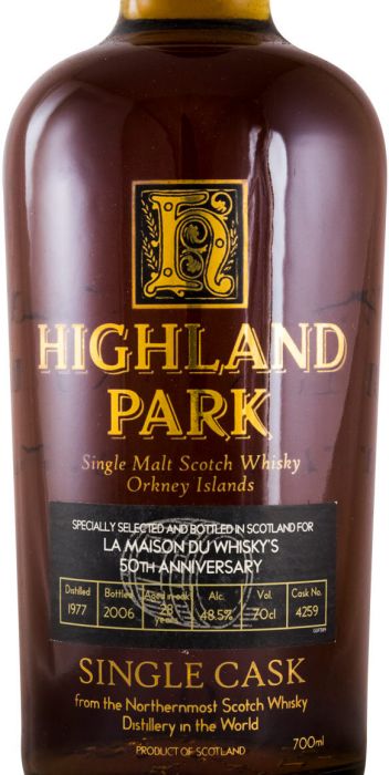 1977 Highland Park Single Cask (engarrafado em 2006)