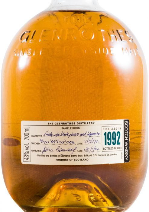 1992 Glenrothes (bottled in 2004)