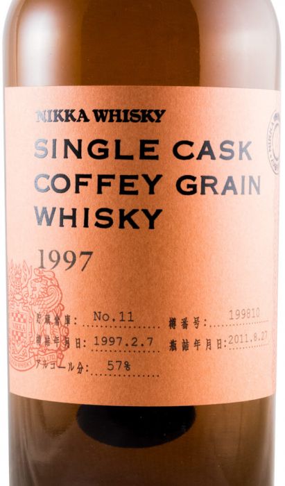 1997 Nikka Coffey Grain Cask N.º 199810 Lote 11