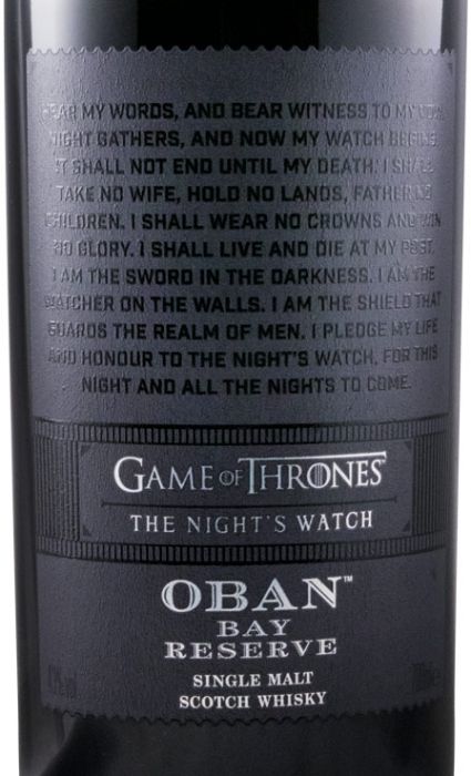 Oban Bay Reserve The Night's Watch Game of Thrones