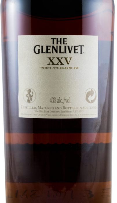Glenlivet XXV 25 anos Batch N.º 40347