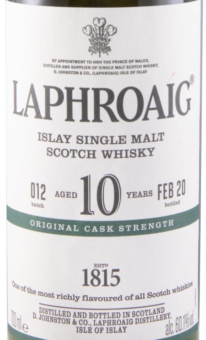 Laphroaig Cask Strength 10 anos