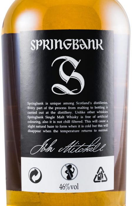 Springbank Ten 10 anos Black Label
