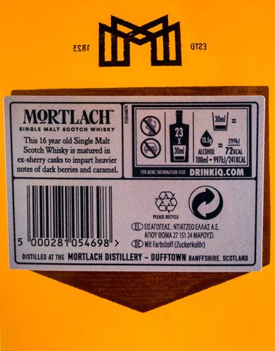 Mortlach 16 anos