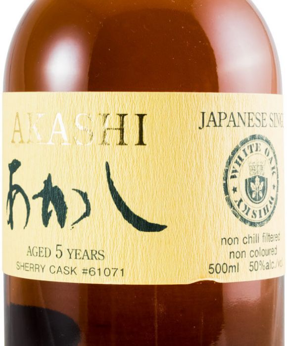 White Oak Akashi Sherry Cask N.º 61071 Single Malt 5 anos 50cl