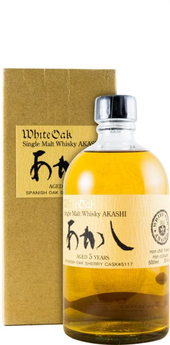 White Oak Akashi Spanish Oak Sherry Cask N.º 5117 Single Malt 5 anos 50cl