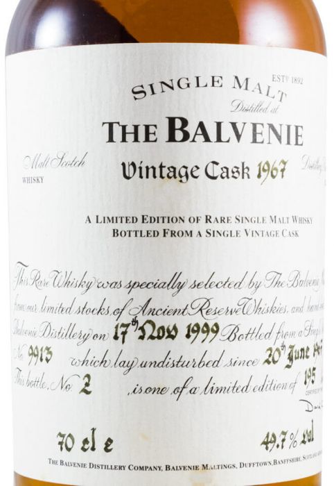 1967 Balvenie Vintage Cask N.º 9913
