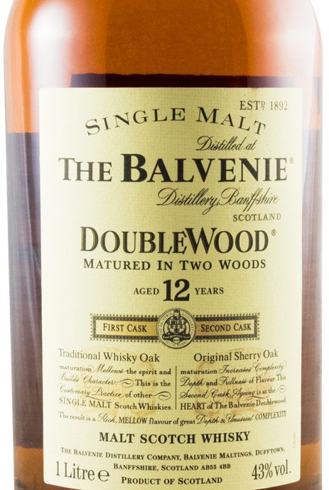The Balvenie DoubleWood 12年 1L Balvenie 12 anos Doublewood 1L