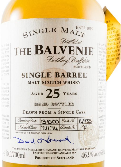 Balvenie 25 years Single Barrel
