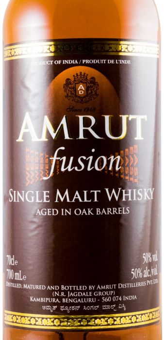 Amrut Fusion Aged In Oak Barrels
