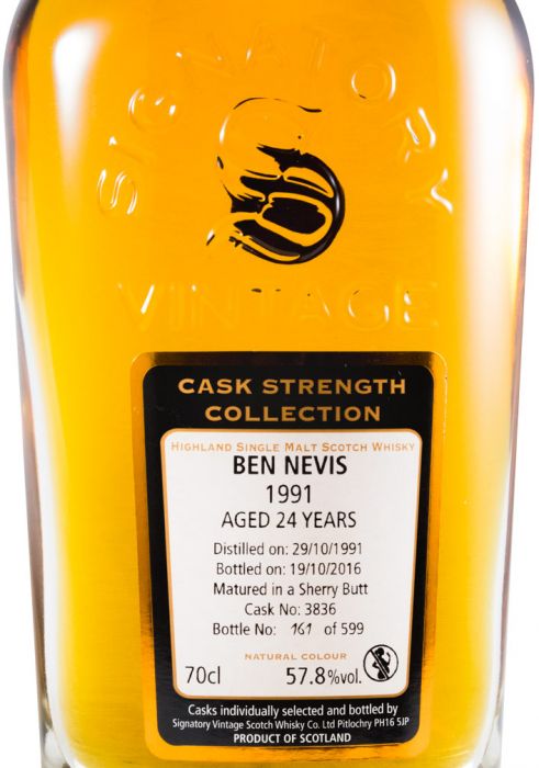 1991 Signatory Vintage Ben Nevis 24 anos