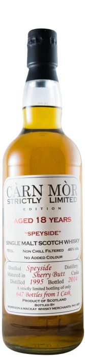 1995 Càrn Mòr Strictly Limited Speyside 18 anos