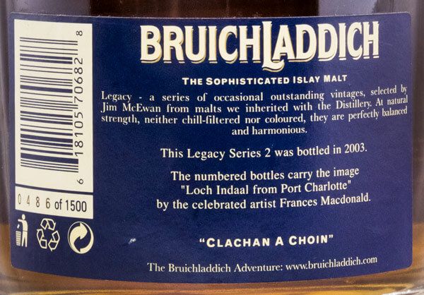 Bruichladdich 37 anos Legacy Series Two