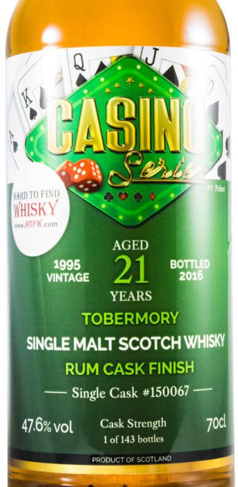 Pack Tobermory 21 years Casino Series