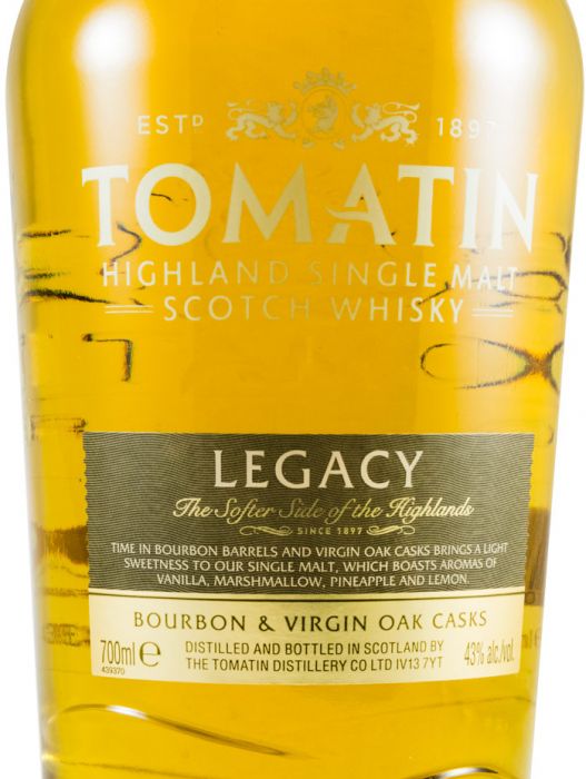 Tomatin Legacy Bourbon & Virgin Oak Casks