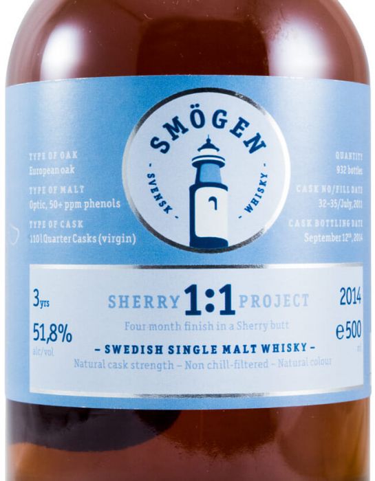 2011 Smögen Sherry Project 1:1 3 anos 50cl
