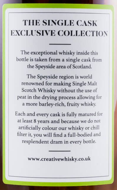 Speyside 8 anos Single Cask Exclusives Sherry Finish