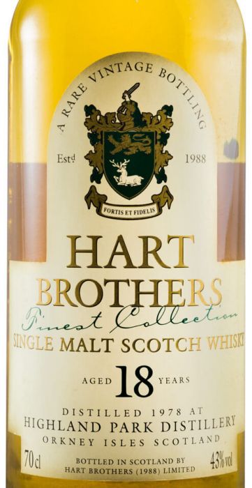 1978 Highland Park Hart Brothers 18 anos