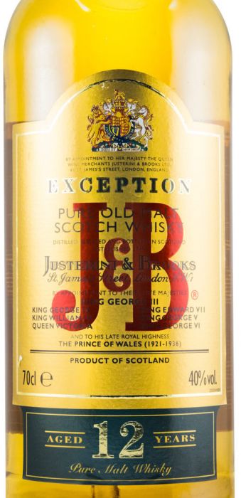 J&B Exception Malt 12 years