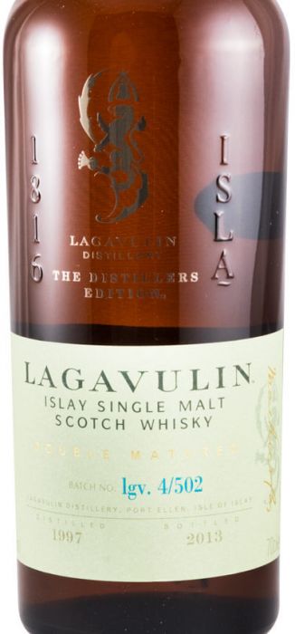 1997 Lagavulin Distillers Edition Double Matured (engarrafado em 2013)