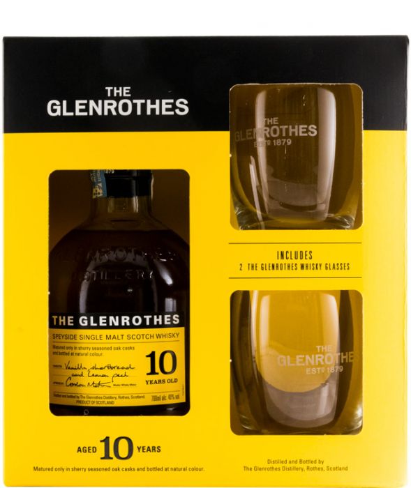 Glenrothes 10 years w/2 Glasses