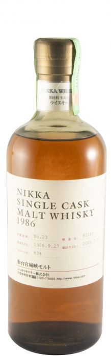 1986 Nikka Single Cask N.º 80283 Lote 23 (bottled in 2008)