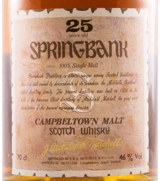 Springbank 25 years (old bottle)