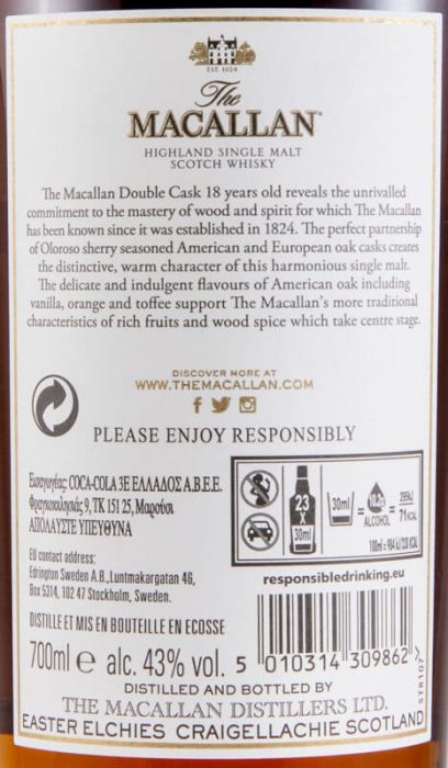 Macallan Double Cask 18 years (bottled in 2020)