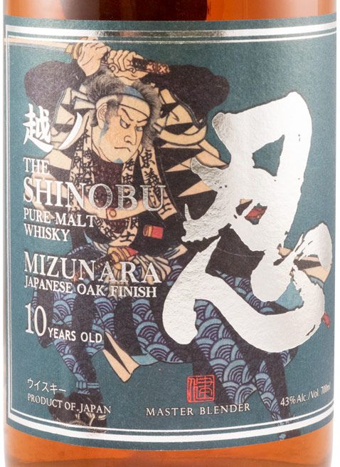 Shinobu Mizunara Oak Pure Malt 10 anos