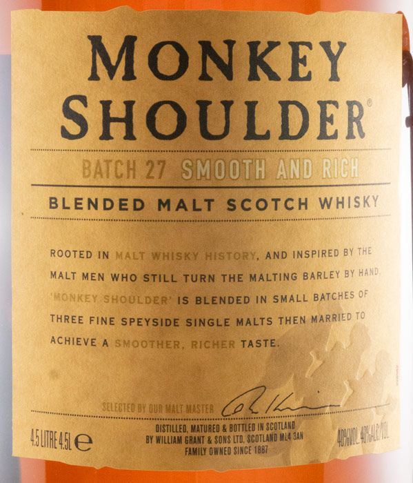 Monkey Shoulder Gorilla Cradle 4,5L
