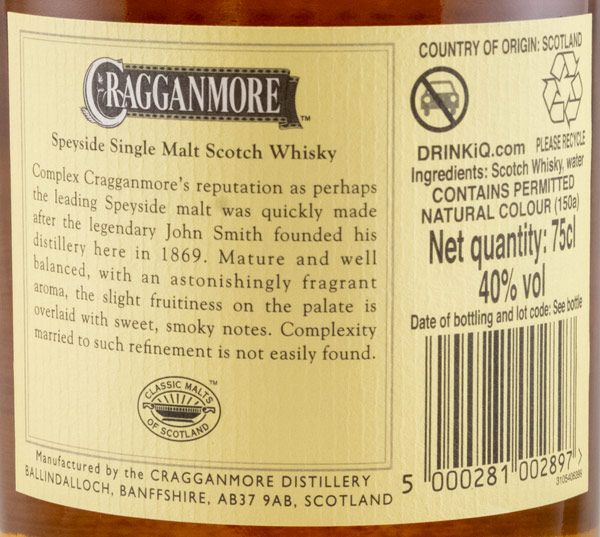 Cragganmore 12 years 75cl