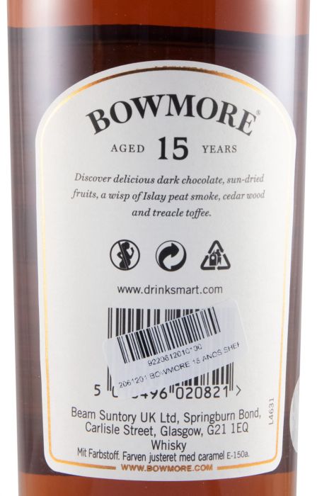 Bowmore Sherry Cask Finish 15 years