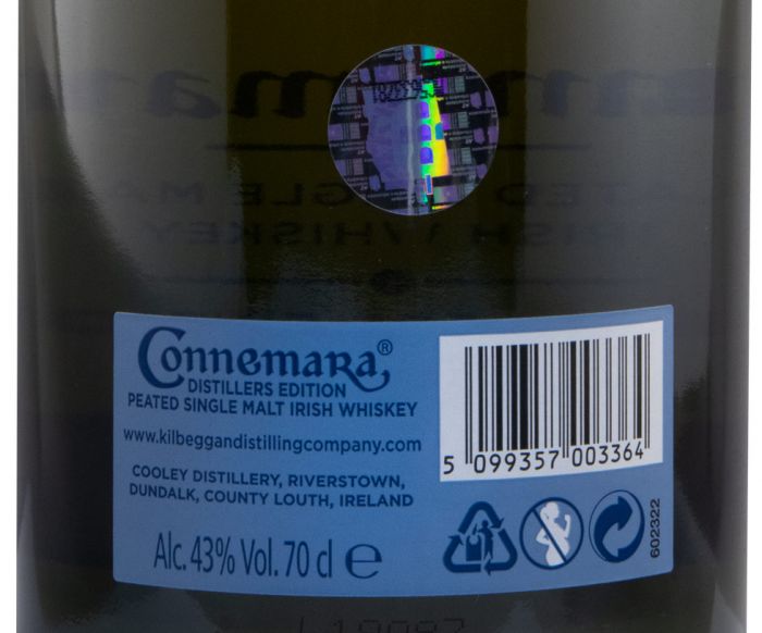 Connemara Distillers Edition Peated Single Malt c/2 Copos